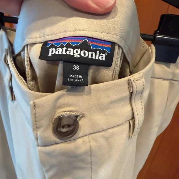 Worn Once Patagonia Men's Khaki Chinos 36” - Picture 3 of 5